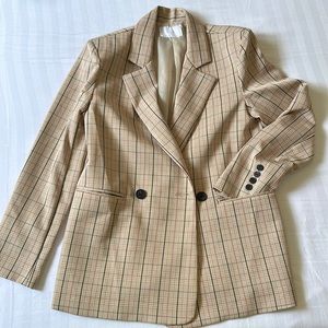 Oak + Fort Plaid Blazer